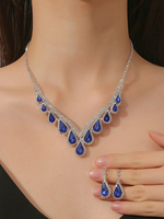 Schmuckset für Hochzeit Schönes Metall Zirkonia