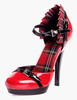 Schnalle faltig PU Leder Sexy Pumps
