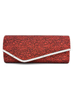 Schöne Hochzeit Handtasche für die Braut mit Spitzen und Spitzen im eleganten Stil für formelle Party in waagerechter Form Baumwollmischung