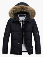 Schneejacke Verdickt gemischten Baumwollen für Winter im casualen Stil und Openair Wattejacke