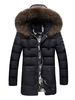 Schneejacke Verdickt SLIM FIT für Winter Kunstfell im schicken & modischen Style Parka Alltagskleidung