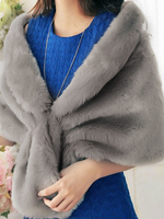 Schönes Hochzeit Cape PAN in Grau