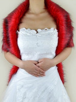 Schönes Hochzeit Cape PAN in Rot