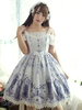 Schönes Lolita Kleid Polyester mit viereckigem Ausschnitt und Schleife im ROCOCO Stil