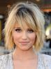 Schönheit Make-up Kurze Menschliches Haar Perücke 2020 für Damen Lazy Curl Wellenförmige Bouncy Layered Gerade Frauen Blonde Menschenhaarperücke