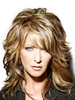 Schönheit Make-up Menschliches Haar Perücke 2020 für Damen Side Bang Tousled lange lockige Frauen Perücke