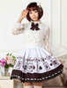 Schokolade gedruckt aus Polyester Lolita Rock für Mädchen