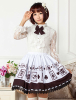 Schokolade gedruckt aus Polyester Lolita Rock für Mädchen