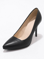 Schwarz High Heels 2021 Damen Abendschuhe Übergröße Spitze Slip-on-Pumpen