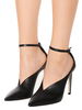 Schwarz High Heels 2021 Frauen Spitze Pumps mit KnöchelrieHerren Übergröße Abendschuhe