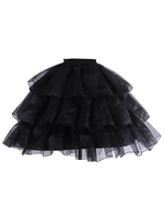 Schwarz Lolita Petticoats Violence Support 3 Tier Lolita Underskirt