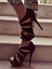 Schwarz Sexy Schuhe 2020 Plus Größe Peep Toe Ausgeschnitten Sandalen Frauen High Heel Sandalen