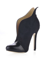 Schwarze Damen Boots aus PU