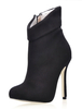 Schwarze Damen Boots mit High-Heels und Reißverschluss