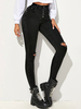 Schwarze Jeans Ripped Denim Pants