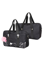 Schwarze Lolita Bag Print Canvas Lolita Einkaufstasche