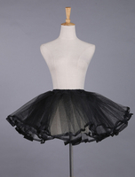 Schwarze Lolita Petticoat Lace aus Polyester Petticoat