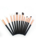 Schwarze Make-up-Pinsel-Sets Mikrofaser-Make-up-Pinsel-Sets in 12 Teilen