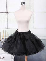 Schwarze Organza a-Linie Lolita Petticoat