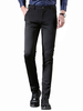 Schwarze Panthose Serge Work Pant Gerade Beinhose für Herren