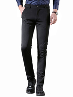 Schwarze Panthose Serge Work Pant Gerade Beinhose für Herren