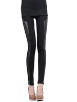 Schwarze Spandex schlank Fit Leggings für Frauen