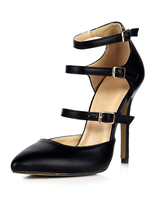Schwarze Spitze Pumps aus mit Stilettos