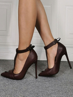 Schwarze Stiefelette Damen Schuhe Plateau High Heel Booties