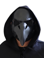 Schwarze Todespest Doktor Vögel lange Nase Schnabel Maske Halloween Cosplay Kostüm Requisiten