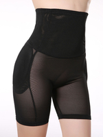 Schwarzer Mitte Oberschenkel Shaper Lycra Shorts gestalten