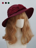 Schwarzer süßer Lolita Hut Polyester Lolita Zubehör Damenhut