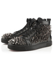 Schwarzer Turnschuhe & SkaterSchuhe 2021 aus Lackleder mit Zierspikes