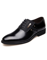 Schwarzes Kleid Schuhe Herren Spitzen Zehen Schnürschuhe formale