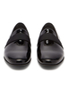 Schwarzes Kleid Schuhe Männer Kuhfell Runde Zehe Slip On Bräutigam Schuhe Party Schuhe