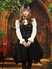 Schwarzes Lolita Kleid mit Halter