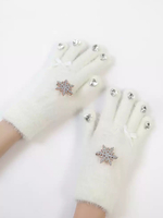 Süße Lolita Accessoires Ecru Weiß Strass Accessoire Polyester Sonstiges