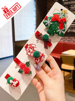 Süße Lolita Accessoires Rote Schleifen Weihnachtsmuster Kopfbedeckung Sonstiges