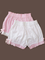 Süße Lolita Bloomers Baumwolle Bow Rüschen Lolita Kürbis Shorts