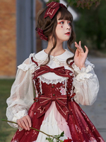 Süße Lolita Blusen Lolita Top Neverland Weiß Langarm Rüschen Lolita Shirt