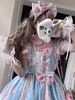 Süße Lolita Blusen Rosa Lange Ärmel Spitze Lolita Top Bogen Lolita Hemd