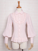Süße Lolita Blusen Rüschen Spitze Lange Ärmel Rosa Lolita Top Lolita Shirt