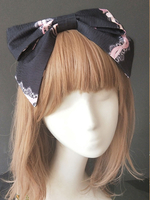 Süße Lolita Haarschmuck Infanta Blume Karussell Print Jacquard Lolita Kopfschmuck