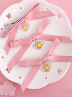 Süße Lolita Halskette für Alltag mit Sternchenmuster in Rosa Accessoires Metall im süßen und hübschen Style mit Kopfschmuck