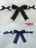 Süße Lolita Halskette Perle Sicke Bowknot Lolita Choker Halskette