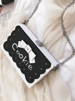Süße Lolita Handtasche Schleife Leder Umhängetasche