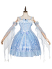 Süße Lolita JSK Dress Deer im Wald Baby Blue Lolita Pullover Röcke