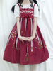 Süße Lolita JSK Kleid Print Bow Plissee Lolita Pullover Rock