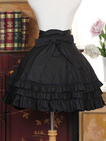Süße Lolita Kleid SK schwarzer Baumwolle Lolita Rock