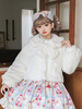 Süße Lolita-Mäntel kaffeebrauner Polyester-Mantel Frühlings-Lolita-Outwears