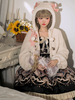 Süße Lolita-Mäntel Weißer Schnür-Polyester-Mantel Bowknot-Mantel Spring Lolita Outwears